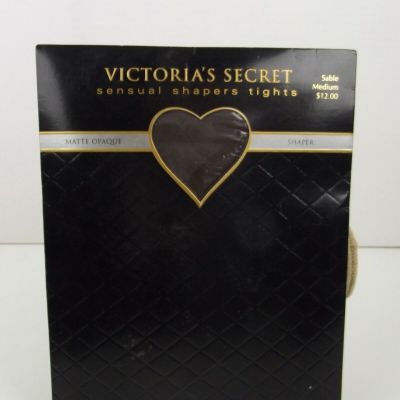 Vtg Victoria Secret Matte OPAQUE Sensual Shapers Tights Pantyhose Sexy Sable